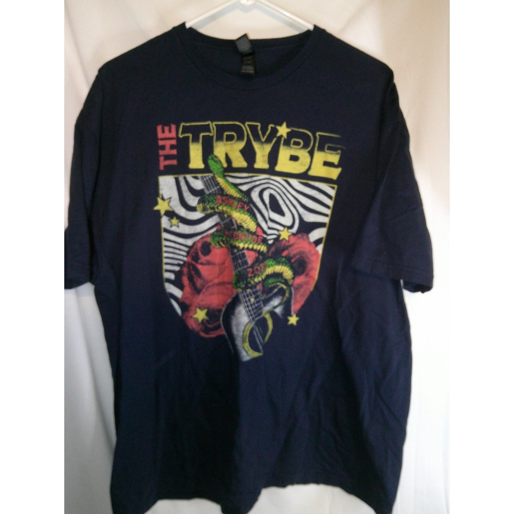 RARE (Trybe Members‎ only) The Trybe Graphic T-Shirt Guitar Snake Rock Music 2XL
